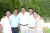 09052010 Disfrutan. Santiago, Eduardo, Pedro, Juan Carlos y Pedro.