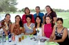 15052010 Reunidas. Marcela Cruz, Marlene Barragán, Olga Luna, Angie Ortega, Hilda Herrera, Cecy Velázquez, Oralia Salas, Pili Trinidad y Marce.