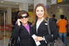 19052010 Chihuahua. Mayela Herrera y Celina Villa viajaron por cuestión laboral.