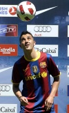 Laporta lo ha definido como 'un hombre que no puede separarse del gol' y le ha recordado que ahora ya forma parte 'del grupo de jugadores que le debe una a la afición': la Liga de Campeones de la próxima temporada.