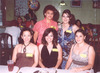 08062010 María Guadalupe de la Garza de Caro, Dora Elia Guzmán, Nora C. de Galindo y Maru Álvarez festejaron a Cecy Flores de Nevárez en su reunión de canastilla.
