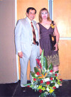 09062010  Jesús Ochoa Cebrián y su esposa Ana María Valdés de Ochoa, en un evento con organizado por el Día del Maestro.