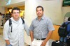 10062010 Ciudad de México. Por un asunto de trabajo viajaron Arturo Villasenor y Ulises Castrejón.