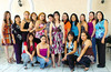 20062010 Inocencia Rojas Herrera junto a las damas asistentes a su festejo prenupcial.