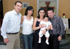 20062010 Luis Fernando junto a sus papás y sus padrinos, Ernesto Faudoa y Mariana Rodríguez de Faudoa.