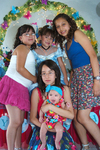 23062010 Silvana González en su fiesta de seis años de edad junto a sus primas: Camila, Valeria, Melissa y Romina.