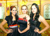 10072010 Ariana Rentería Maldonado en su festejo prenupcial junto a sus hermanas Carolina y Clarissa Rentería.