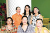 16072010 Rosy Flores, Paola Luna, Marina de la Parra, Norma Bretado, Vanesa Núñez y Susy Anaya, en reciente festejo.
