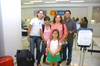 17072010 Ciudad de México. Claudia, Luis, Andrea y Sofis Arguijo se fueron de vacaciones y fueron despedidos por Benito Arguijo.