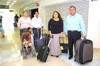 30072010 La Paz. Gerardo, Isela Rivera, Sunem y Eliseo Tamaris llegaron a la ciudad y fueron recibidos por Miguel Coronado y Tomy Rivera.