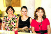 Beatriz Ulloa de Reyes, Betty Reyes de Macías y Miriam del Rivero.