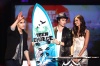 Taylor Swift estuvo presente mediante un video al recibir el premio por mejor actriz nueva.