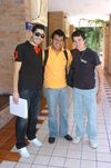 11082010 Estudiantes. Andrés Gómez, Rafael Cháirez y Francisco Fuentes.