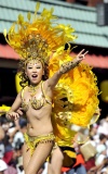 Más de cuatro mil 500 personas han participado en el XXX Festival de Samba anual.