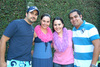 Los festejados: Alberto, Fernanda, Elisa y Carlos.
