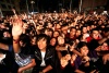 Cientos se dieron cita al concierto de rock.