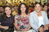 24092010 Laura Moreno, Gabriela Samaniego y Susy Domínguez.