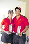 25092010 Brenda y Saad obtuvieron trofeos en torneo de golf.