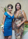 07102010 Claudia Patricia Delgado de la Garza en su festejo prenupcial en compañía de su futura suegra, Sra. Marcela Juárez de Saldaña.