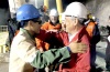 El minero boliviano Carlos Maman fue recibido por el Presidente de Chile.