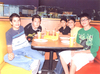 11112010 Jorge Alberto Salcido Galindo junto algunos amigos, asistentes a su fiesta de cumpleaños.