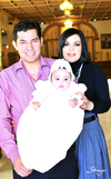 21112010 En Familia: Sr. Juan Alberto Sánchez Beltrán y Sra. Rosavelia Valero Hernández junto a la pequeña Aranza Sánchez Valero.