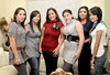 02122010 Mayte Arce García acompañada de sus amigas Margarita, Lupita, Fany, Mía y Perla en reciente celebración con motivo de su próximo enlace nupcial.