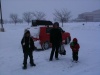 Eduardo, Lorena y Diego Nevarez Cortés en Buduque, Iowa. Fotografía enviada por Lorena Cortes.