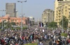 Una manifestación de unas mil 500 personas leales a Mubarak intentó concentrarse frente a la radiotelevisión egipcia.