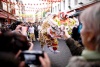 La comunidad china en Londres celebró la llegada del año del conejo.