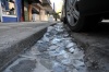 Capas de hielo se formaron en calles y bulevares, lo que provocó accidentes.