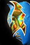 El diseño de la nueva funda es azul y con un antifaz en color dorado, fiel a la que utilizó por mucho durante su estancia en la Arena México.