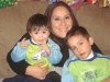 GABRIEL Alessandro y Geraldinne Samantha del Valle Domínguez,
con su mamá América del Carmen Domínguez Velázquez.