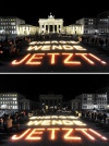 En la capital alemana, los organizadores llevaron a cabo el apagón de la Puerta de Brandeburgo, el Sony Center, el Ayuntamiento Rojo y otros edificios públicos.
