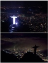 En Brasil se quedó a oscuras la playa de Copacabana y el Cristo del Corcovado, entre otros lugares de más de 80 ciudades.