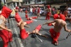 FILIPINAS. Fieles filipinos se flagelan en la ciudad de Mandaluyong por las conmoraciones de Semana Santa.