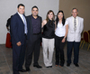 01052011  Marcos, Rafael, Laurita y Christian Díaz, Laura y Mario Carrillo, durante la ceremonia de entrega de reconocimientos del Club Rotario.
