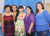 13052011 a Jenny Flores se encontraban su mamá Sra. María Elva Macías de Flores, Sra. Yolanda Ledesma su futura suegra y Sra. Nora González de Flores, quienes  lucieron como anfitrionas del festejo prenupcial.