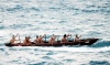 Las canoas van desde el centro ritual de Xcaret hacia la isla de Cozumel donde los antiguos realizaban la búsqueda del mensaje que emana del oráculo de Ixchel, Diosa lunar de las mareas y diluvios.