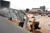 la empresa CORELA constructora del estacionamiento subterráneo, es la que está encargada de los trabajos desde hace poco más de una semana.