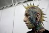 'La Mujer Vampiro' participó en la V Convención Internacional de Tatuadores que se realiza en Bogotá.