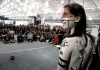 Una mujer es tatuadadurante la V Convención Internacional de Tatuadores.