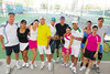Rodolfo y Paty, Gaby y Víctor, Rosy y Alfonso, Vero y César, Norma y Ricardo, y Ana Cecy, participaron en el torneo de tenis realizado el siete de mayo en un club deportivo de la localidad.