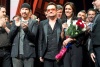 Bono y The Edge asistieron al estreno del musical de Spider-Man.