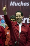 El líder nacional del PRI, Humberto Moreira, proclamó 'triunfos contundentes' de ese partido y las coaliciones que encabezó en las elecciones de gobernador en los estados de México, Coahuila y Nayarit.