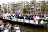 Militares participaron en el desfile del orgullo gay de Amsterdam.