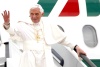 El avión de la compañía Alitalia, que transportó al pontífice, aterrizó  en el aeropuerto de Barajas-Madrid.