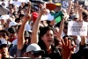 Entre desorganización y el reclamo contra autoridades de los tres niveles de gobierno por el clima de violencia, se realizó la manifestación 'Monterrey dice hasta aquí', frente a Palacio de Gobierno.
