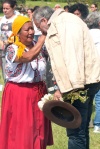 Representantes de pueblos indígenas de Oaxaca darán la bienvenida a los miembros de la caravana en la zona arqueológica de Monte Albán.