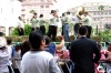 Varios grupos musicales amenizaron el tradicional desfile en Torreón.